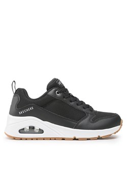 Sneakersy Skechers Uno Inside Matters 155005/BKW Czarny ze sklepu eobuwie.pl w kategorii Buty sportowe damskie - zdjęcie 182033791