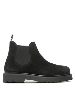 Sztyblety Tommy Jeans Tommy Jeans Suede Boot EM0EM01205 Czarny ze sklepu eobuwie.pl w kategorii Buty zimowe męskie - zdjęcie 182034154