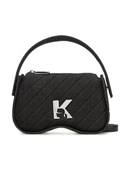 Torebka Karl Lagerfeld Jeans A1W30278 Czarny ze sklepu eobuwie.pl w kategorii Listonoszki - zdjęcie 182034363