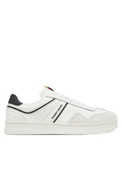Sneakersy Tommy Jeans The Greenwich Leather EM0EM01571 Biały ze sklepu eobuwie.pl w kategorii Buty sportowe męskie - zdjęcie 182034623