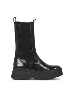 Sztyblety Calvin Klein Pitched Chelsea Boot HW0HW01686 Czarny ze sklepu eobuwie.pl w kategorii Botki - zdjęcie 182034663