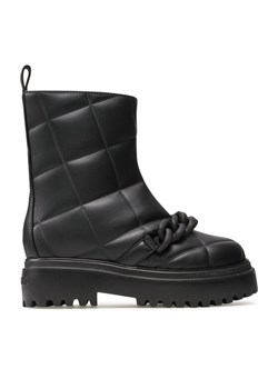 Botki Le Silla Stivaletto Ranger Fod. Montone 6411T020M1MMFAK001 Czarny ze sklepu eobuwie.pl w kategorii Workery damskie - zdjęcie 182035080