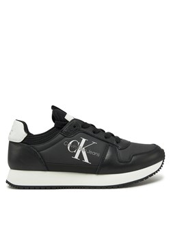Sneakersy Calvin Klein Jeans YW0YW01616 Czarny ze sklepu eobuwie.pl w kategorii Buty sportowe damskie - zdjęcie 182035184