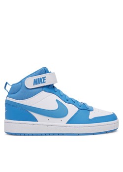 Sneakersy Nike Court Borough Mid 2 (GS) CD7782 Niebieski ze sklepu eobuwie.pl w kategorii Buty sportowe dziecięce - zdjęcie 182035502