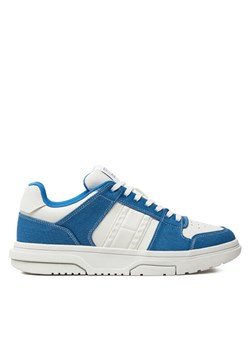 Sneakersy Tommy Jeans The Brooklyn Mix Material EM0EM01428 Niebieski ze sklepu eobuwie.pl w kategorii Trampki męskie - zdjęcie 182035544