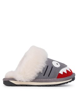 Kapcie EMU Australia Shark Slipper K12436 Szary ze sklepu eobuwie.pl w kategorii Kapcie dziecięce - zdjęcie 182035700