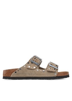 Klapki Birkenstock Arizona Rivet 1029390 Brązowy ze sklepu eobuwie.pl w kategorii Klapki damskie - zdjęcie 182035790