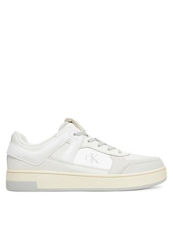 Sneakersy Calvin Klein Jeans Basket Cup Low Laceup Lth Mix YM0YM01308 Biały ze sklepu eobuwie.pl w kategorii Buty sportowe męskie - zdjęcie 182035862