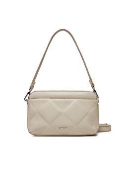 Torebka Calvin Klein Diamond Quilt Camera Bag W/Pkt K60K612907 Beżowy ze sklepu eobuwie.pl w kategorii Torebki damskie - zdjęcie 182035943
