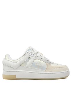 Sneakersy Calvin Klein Jeans Basket Cupsole Low Mix Ml Mtr YW0YW01490 Biały ze sklepu eobuwie.pl w kategorii Buty sportowe damskie - zdjęcie 182035944