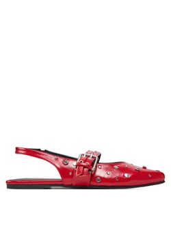 Sandały ONLY Shoes OnLaura-5 15340903 Czerwony ze sklepu eobuwie.pl w kategorii Balerinki - zdjęcie 182036483