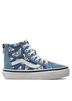 Tenisówki Vans Uy Sk8-Hi Zip VN000W9WNWD1 Niebieski ze sklepu eobuwie.pl w kategorii Trampki dziecięce - zdjęcie 182037123