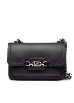 Torebka MICHAEL Michael Kors Heather 30S2S7HL3L Czarny ze sklepu eobuwie.pl w kategorii Listonoszki - zdjęcie 182037232