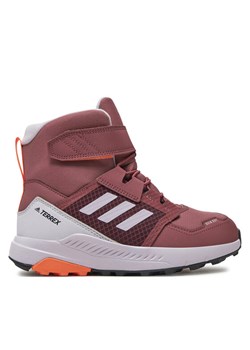 Trekkingi adidas Terrex Trailmaker High COLD.RDY K ID0924 Brązowy ze sklepu eobuwie.pl w kategorii Buty trekkingowe dziecięce - zdjęcie 182037284