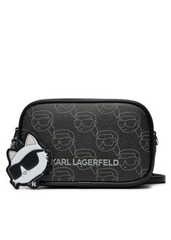 Torebka KARL LAGERFELD A1W30135 Czarny ze sklepu eobuwie.pl w kategorii Listonoszki - zdjęcie 182037393