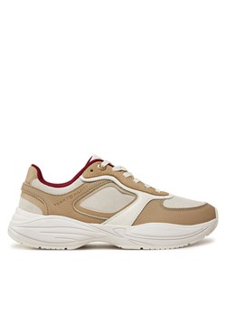 Sneakersy Tommy Hilfiger Chunky Runner FW0FW08130 Beżowy ze sklepu eobuwie.pl w kategorii Buty sportowe damskie - zdjęcie 182037664
