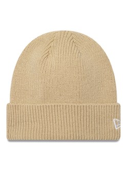Czapka New Era Wool Cuff Knit Beanie 60424812 Beżowy ze sklepu eobuwie.pl w kategorii Czapki zimowe męskie - zdjęcie 182037734