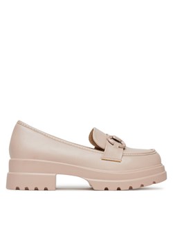 Loafersy DeeZee DFY-18 Beżowy ze sklepu eobuwie.pl w kategorii Półbuty damskie - zdjęcie 182037761
