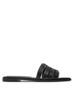 Klapki Tory Burch Ines 158616 Czarny ze sklepu eobuwie.pl w kategorii Klapki damskie - zdjęcie 182037801