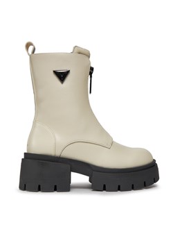 Botki Guess Leila FL8LEL ELE10 Écru ze sklepu eobuwie.pl w kategorii Botki - zdjęcie 182037964
