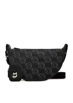 Torebka KARL LAGERFELD A1W30386 Czarny ze sklepu eobuwie.pl w kategorii Listonoszki - zdjęcie 182037974