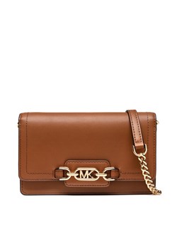 Torebka MICHAEL Michael Kors Heather 32F2G7HC1L Brązowy ze sklepu eobuwie.pl w kategorii Listonoszki - zdjęcie 182038333
