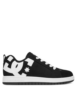 Sneakersy DC COURT GRAFFIK ADBS100207-BKW Czarny ze sklepu eobuwie.pl w kategorii Buty sportowe dziecięce - zdjęcie 182038524