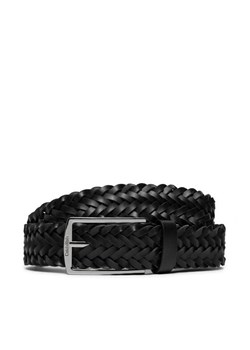 Pasek Męski Calvin Klein Ck Casual Elongated Braided 35mm K50K512655 Czarny ze sklepu eobuwie.pl w kategorii Paski męskie - zdjęcie 182038681