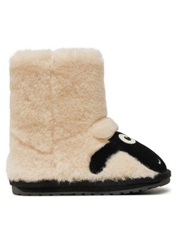 Śniegowce EMU Australia Shaun The Sheep K13111 Écru ze sklepu eobuwie.pl w kategorii Buty zimowe dziecięce - zdjęcie 182038812