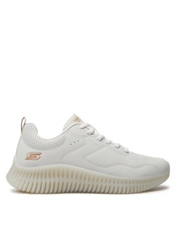Sneakersy Skechers Bobs Geo-How Marvelous 117422/OFWT Biały ze sklepu eobuwie.pl w kategorii Buty sportowe damskie - zdjęcie 182038893