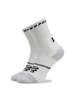 Skarpety wysokie unisex Compressport Pro Marathon V 2.0 SMCU3780002 Biały ze sklepu eobuwie.pl w kategorii Skarpetki damskie - zdjęcie 182038950