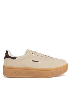Sneakersy Sprandi V12-785 Beżowy ze sklepu eobuwie.pl w kategorii Buty sportowe damskie - zdjęcie 182039102