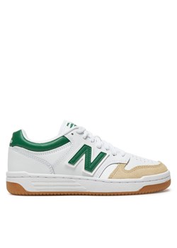 Sneakersy New Balance GSB480SG Biały ze sklepu eobuwie.pl w kategorii Buty sportowe dziecięce - zdjęcie 182039490