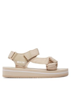 Sandały Big Star Shoes NN274A535 Beżowy ze sklepu eobuwie.pl w kategorii Sandały damskie - zdjęcie 182039593