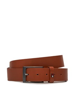 Pasek Męski Tommy Hilfiger Layton 3.5 AM0AM12643 Brązowy ze sklepu eobuwie.pl w kategorii Paski męskie - zdjęcie 182039701