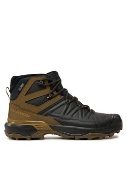 Trekkingi Salomon X Ultra Snowpilot Waterproof L47585700 Czarny ze sklepu eobuwie.pl w kategorii Buty trekkingowe męskie - zdjęcie 182039801