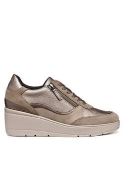 Sneakersy Geox D Ilde D46RAA 02N22 C6029 Beżowy ze sklepu eobuwie.pl w kategorii Buty sportowe damskie - zdjęcie 182040360