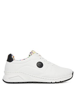 Sneakersy Rieker M4903-80 Biały ze sklepu eobuwie.pl w kategorii Buty sportowe damskie - zdjęcie 182040482