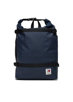 Plecak Tommy Jeans Tjm Daily + Rolltop Backpack AM0AM12120 Granatowy ze sklepu eobuwie.pl w kategorii Plecaki - zdjęcie 182041324
