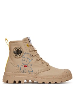 Trapery Palladium Pampa-Petit Prince 74449-286-M Beżowy ze sklepu eobuwie.pl w kategorii Workery damskie - zdjęcie 182041632