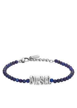 Bransoletka Diesel Blue Agate Beaded Bracelet DX1544040 Niebieski ze sklepu eobuwie.pl w kategorii Bransoletki - zdjęcie 182041734