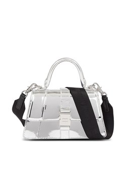 Torebka Tommy Jeans Tjw Item Crossover Metallic AW0AW15422 Srebrny ze sklepu eobuwie.pl w kategorii Kuferki - zdjęcie 182042093