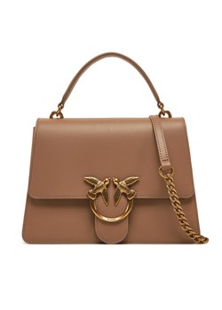 Torebka PINKO Love One Top Handle Classic Light 100066 A0F1 Brązowy ze sklepu eobuwie.pl w kategorii Listonoszki - zdjęcie 182042101