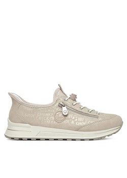 Sneakersy Rieker N1455-62 Beżowy ze sklepu eobuwie.pl w kategorii Buty sportowe damskie - zdjęcie 182042211