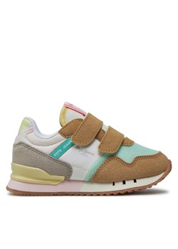 Sneakersy Pepe Jeans London Urban Gk PGS30599 Beżowy ze sklepu eobuwie.pl w kategorii Buty sportowe dziecięce - zdjęcie 182042411
