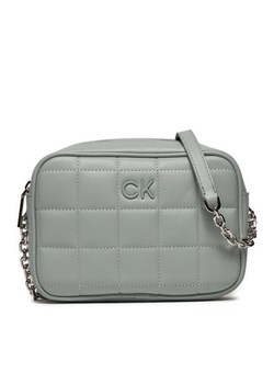 Torebka Calvin Klein Ck Square Quilt K60K612331 Szary ze sklepu eobuwie.pl w kategorii Listonoszki - zdjęcie 182042742