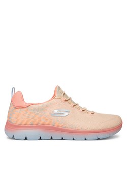 Sneakersy Skechers Summits-Morning Glow 150269/NCMT Koralowy ze sklepu eobuwie.pl w kategorii Buty sportowe damskie - zdjęcie 182042752
