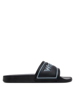 Klapki Wrangler Avwewll Silder Men Low 20251042 Czarny ze sklepu eobuwie.pl w kategorii Klapki męskie - zdjęcie 182043073