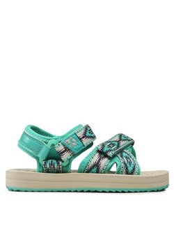 Sandały Jack Wolfskin Zulu Vc K 4052971 Zielony ze sklepu eobuwie.pl w kategorii Sandały dziecięce - zdjęcie 182043332