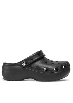 Klapki Crocs Classic Platform Clog 206750 Czarny ze sklepu eobuwie.pl w kategorii Klapki damskie - zdjęcie 182043391